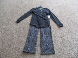 BNWT Cuddl Duds Women&#39;s 2pc Long sleeve/Pants PJ set, Size XS, Charcoal, $50 - £27.84 GBP