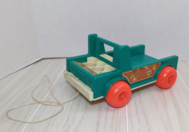 Vintage Fisher Price Little People green truck bed ONLY for camper 994 - $10.29