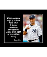 Derek Jeter Inspirational Baseball Quote Poster Print Coach Wall Art Gift - £18.07 GBP+