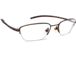 Nike Eyeglasses 4028 200 Brown Half Rim Metal Frame Japan 51[]19 145 - £39.95 GBP