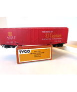 Tyco HO 339A:300 Santa Fe 50&#39; Plug Door Box Car #49277 Red Boxed Lot-E - $145.21 MXN