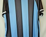 Mitre Mens Large Argentina Football Futbol Jersey Blue and Black - £10.91 GBP