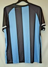 Mitre Mens Large Argentina Football Futbol Jersey Blue and Black - £10.85 GBP