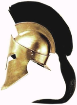 King Spartan 300 Movie Helmet + Liner &amp; Stand for Re-Enactment,Larp,Role Play Ru - £73.16 GBP