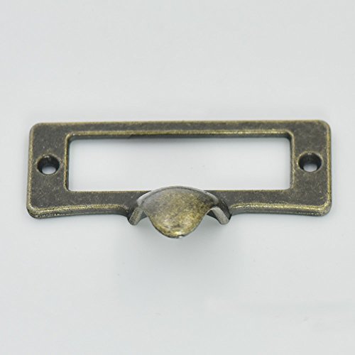 Bluemoona 10 Pcs - Drawer Door Library Label Tag Pull Home Cabinet Frame Handle
