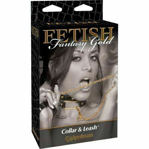FETISH FANTASY GOLD COLLAR &amp; LEASH - $15.67