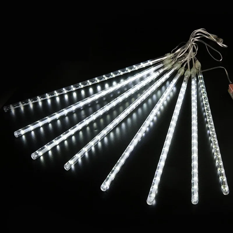 1/2/3/4 Set LED Meteor Shower Lights Fairy Gars Christmas Tree Decorations for O - £137.93 GBP