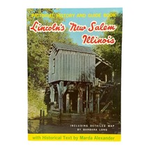 1967 Lincoln&#39;s New Salem Illinois Travel Color Photo Guide Booklet - £5.44 GBP