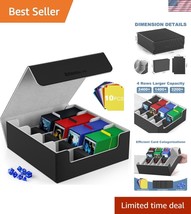 Large Capacity Card Storage Box - 4 Rows for MTG, TCG, Football &amp; Baseba... - $54.00