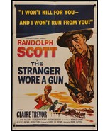 Stranger Wore A Gun Original One Sheet Movie Poster- 1961- Randolph Scott - $75.18