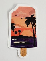 Popsicle with Tropical Scene Coloring Cute Food Theme Sticker Decal Grea... - $2.59