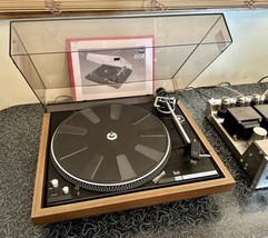 Dual 604 Direct Drive Stereo Turntable Serviced A/T SS221U Cart  See Vid... - $594.00