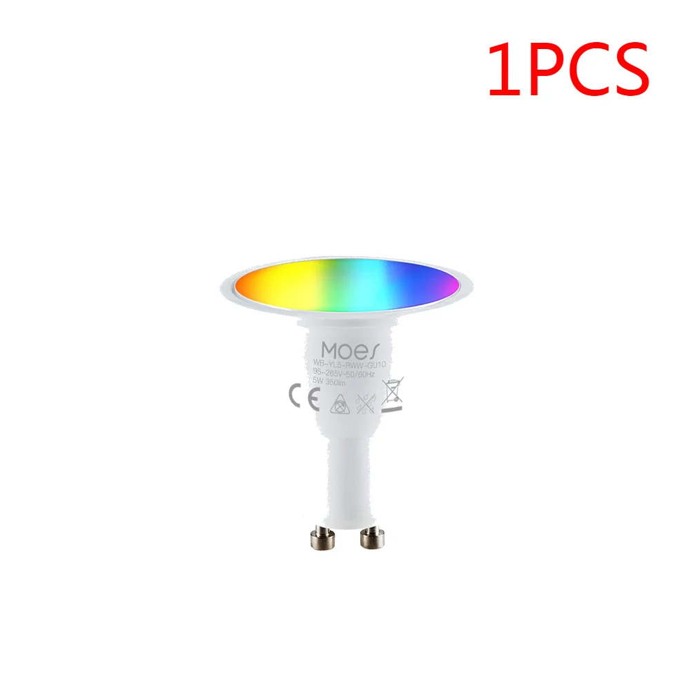 1-10Pcs Moeshouse GU10 WIFI Smart LED Bulbs RGB C+W White Dimmable Lamp Smart Li - £140.76 GBP