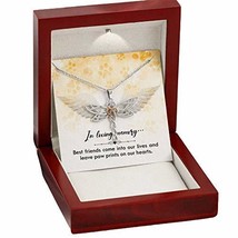 Express Your Love Gifts in Loving Memory Best Friends Dragonfly Necklace Message - £35.03 GBP