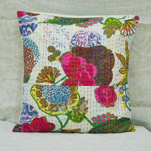 Kantha Pillow Covers, Kantha Cushion Cover, Indian Cotton Pillow Cover JP170 - £8.00 GBP+