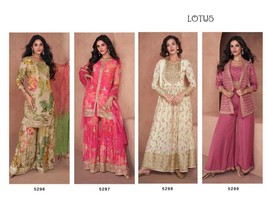 Lotus Stitched Salwar Suit Dress, FREE SIZE - Read Description, Free Shipping, S - £100.33 GBP