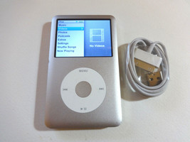 APPLE iPOD  CLASSIC  6TH GEN. SILVER  80GB...NEW HARD DRIVE... - £143.45 GBP