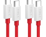Oneplus 8T 9 Pro 10T Charging Cable Warp Charge 65W, Usb C To Usb C Cabl... - £16.75 GBP