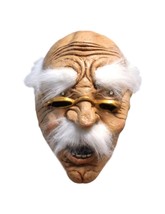Halloween Bad Grampa Wrinkled Face Glasses Cool Old Man Cosplay Latex Ma... - £10.52 GBP