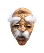 Halloween Bad Grampa Wrinkled Face Glasses Cool Old Man Cosplay Latex Ma... - £10.52 GBP