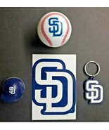 San Diego Padres Baseball Vending Charms Lot of 4 Ball, Helmet, Key Chai... - £13.31 GBP