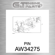 AW34275 Pin Fits John Deere (New Oem) - £79.98 GBP