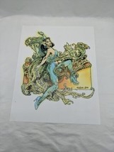 John Dollar TSR White Wolf Girl With Slime Monster Art Print 14&quot; X 11&quot; - £155.74 GBP