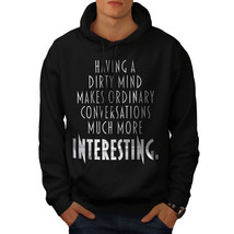 Wellcoda Dirty Mind Interest Mens Hoodie, Funny Casual Hooded Sweatshirt - £25.21 GBP+