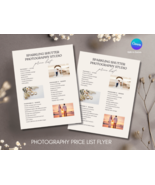 Wedding Photography Price List Template - $6.00