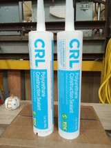 2Pack CRL Polyurethane Construction Sealant Cartridge 10.1oz M66 Gray 871ep - £12.98 GBP