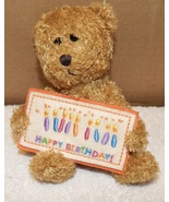 TY Beanie Baby Teddy Birthday Sign Bear 4 1/2&quot; Tall 2006  Stuffed Animal... - £6.38 GBP