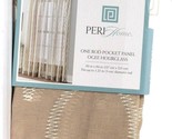 1 Count Peri Home Ogee Hourglass 50&quot; X 84&quot; Beige Polyester Rod Pocket Panel - $25.99