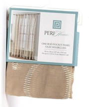 1 Count Peri Home Ogee Hourglass 50" X 84" Beige Polyester Rod Pocket Panel - $25.99