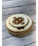 6 Mikasa StyleKraft Dinner &amp; 1 Salad Plates Trading Post Southwest C0906... - $34.65