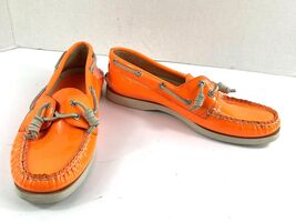Sperry Top-Sider x Jeffrey Loafers Women 7M Boat Shoes Orange Patent Lea... - €21,06 EUR