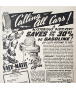 1941 Vacumatic Company Gasoline Saver Advertisement Automobilia Gas Vacu... - $27.56 CAD