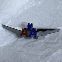 American Airlines Toy Plastic Pilot Wings Flying Plane Logo Lapel Hat Pin - $4.95