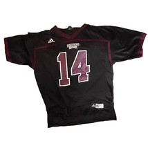 Mississippi State Bulldogs Youth Jersey Sz XL Mesh Black Maroon Spots #14 Adidas - £10.40 GBP