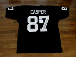 DAVE CASPER # 87 HOF 02 OAKLAND RAIDERS SIGNED AUTO RAIDERS BLACK JERSEY... - €171,94 EUR