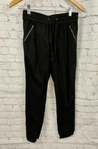 Style and Co Women&#39;s Black Elastic Waist Pants Sz PP Drawstring - £11.51 GBP