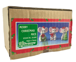 Christmas Around The World Ornaments Happy Mice Set of 3 Model 54-608 - $22.27