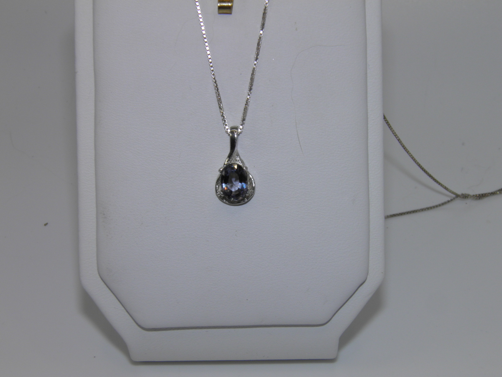 New 1.02ct Oval Natural Purple Spinel with Certificate Sterling Silver pendant - $215.00