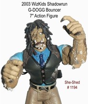 2003 Wiz Kids Shadowrun G-DOGG Bouncer Action Figure Series One Toy - £6.24 GBP