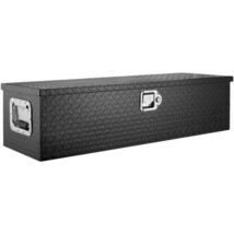 Heavy Duty Aluminum Truck Bed Tool Box, Diamond Plate Tool Box with Side Handle  - £104.02 GBP