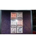 GERMANY WURTTENBERG STAMPS 1919 OVERPRINT ON 1906 ISSUE  - $12.00
