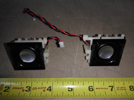 8KK51  PAIR OF SONY SPEAKERS, FROM IPOD DOCK, SOUND GREAT, 1-1/2&quot; X 1-1/... - £8.09 GBP