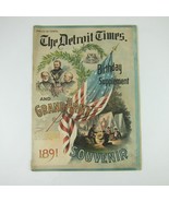 Detroit Times Grand Army of the Republican GAR Souvenir Magazine 1891 An... - £167.85 GBP