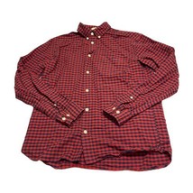 L.O.G.G. by H&amp;M Red/Blue Checkered Long Sleeve Shirt Men’s Size Small - £18.51 GBP