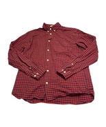 L.O.G.G. by H&amp;M Red/Blue Checkered Long Sleeve Shirt Men’s Size Small - £18.63 GBP