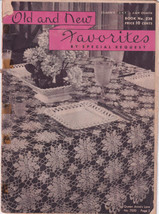 Vintage 1947 Old &amp; New Favorites Crochet Booklet Coat&#39;s &amp; Clark Book No 238 - $3.96